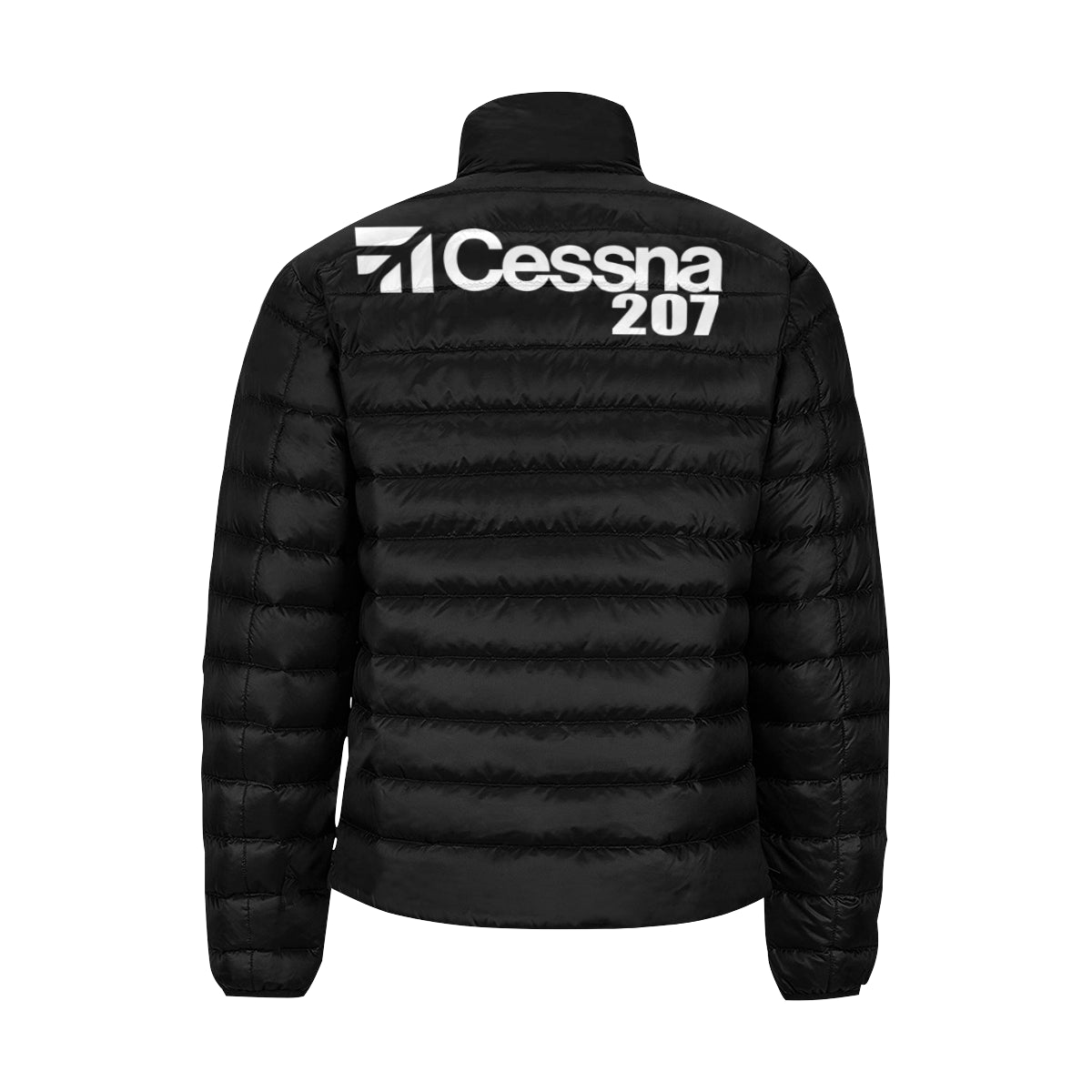 CESSNA 207 Men's Stand Collar Padded Jacket e-joyer