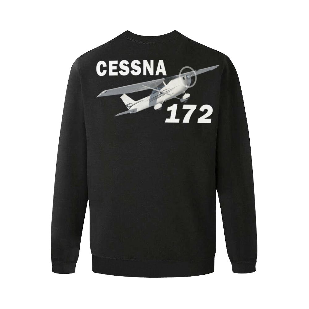 CESSNA - 172 Men's Oversized Fleece Crew Sweatshirt e-joyer