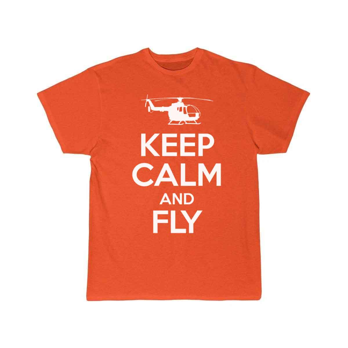 Keep calm and fly rc helicopters - helo pilot T-SHIRT THE AV8R