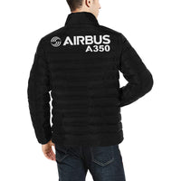 Thumbnail for Airbus A350 Men's Stand Collar Padded Jacket e-joyer