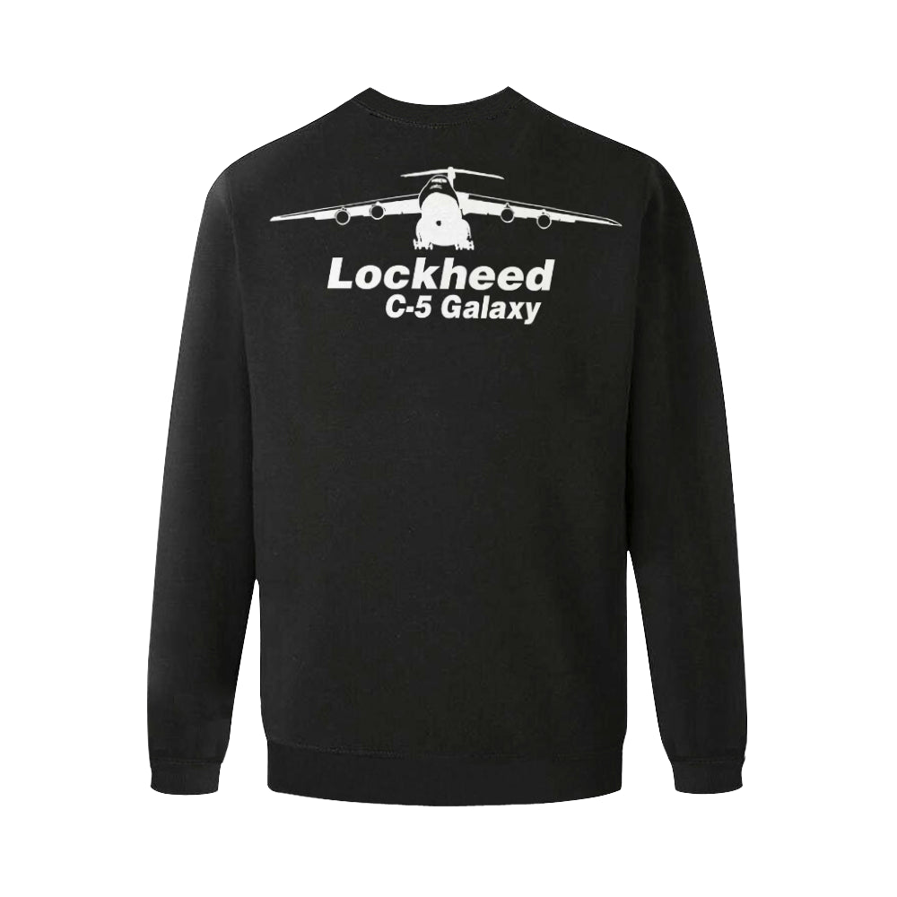 LOCKHEED C-5 Men's Oversized Fleece Crew Sweatshirt e-joyer