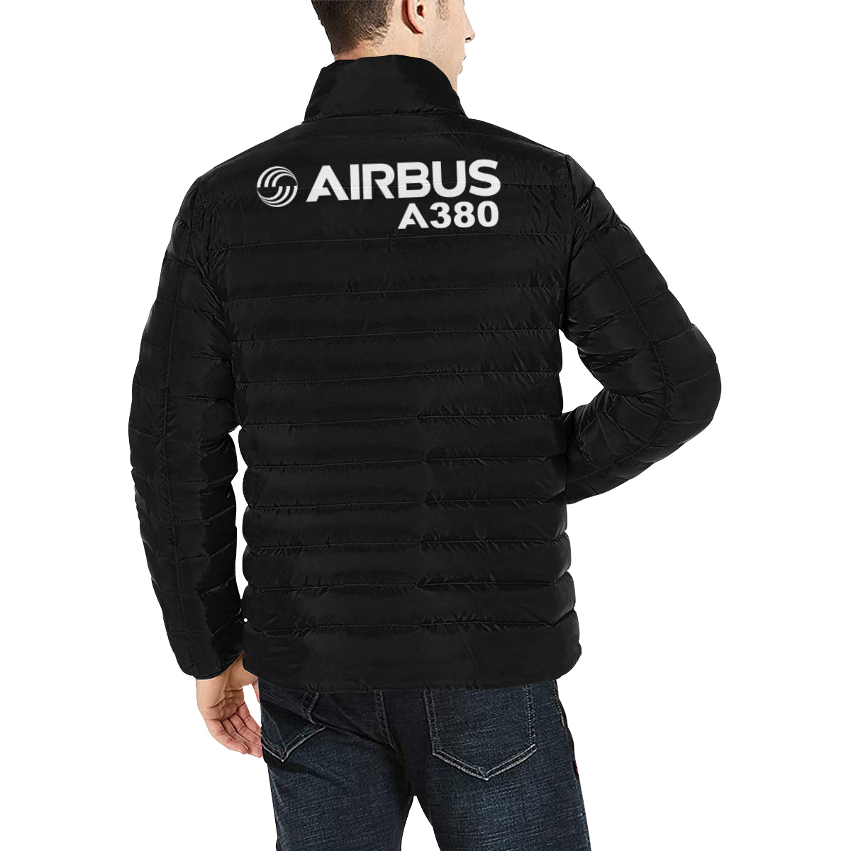 Airbus A380 Men's Stand Collar Padded Jacket e-joyer