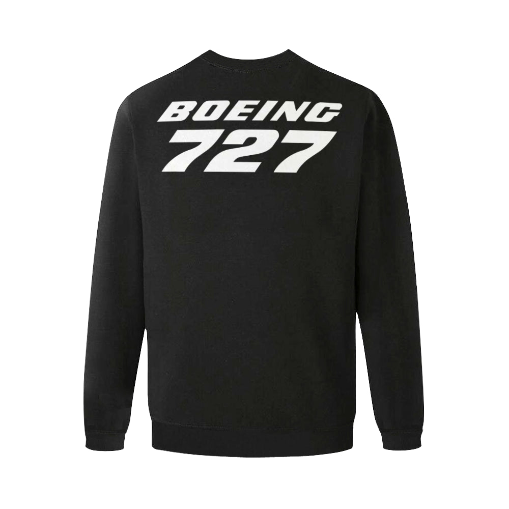 BOEING 727 Men's Oversized Fleece Crew Sweatshirt e-joyer
