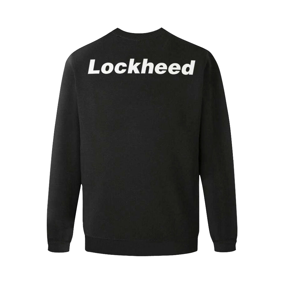 LOCKHEED Men's Oversized Fleece Crew Sweatshirt e-joyer