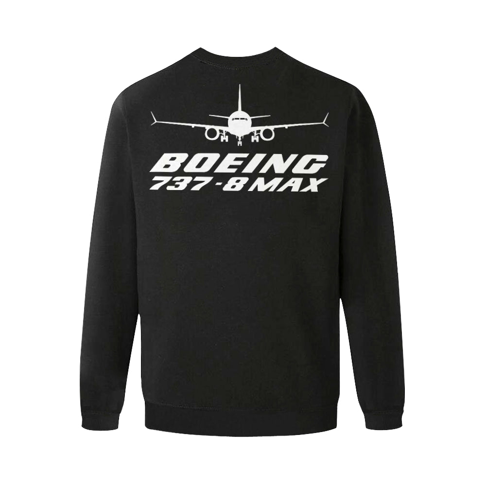 BOEING 737 Men's Oversized Fleece Crew Sweatshirt e-joyer