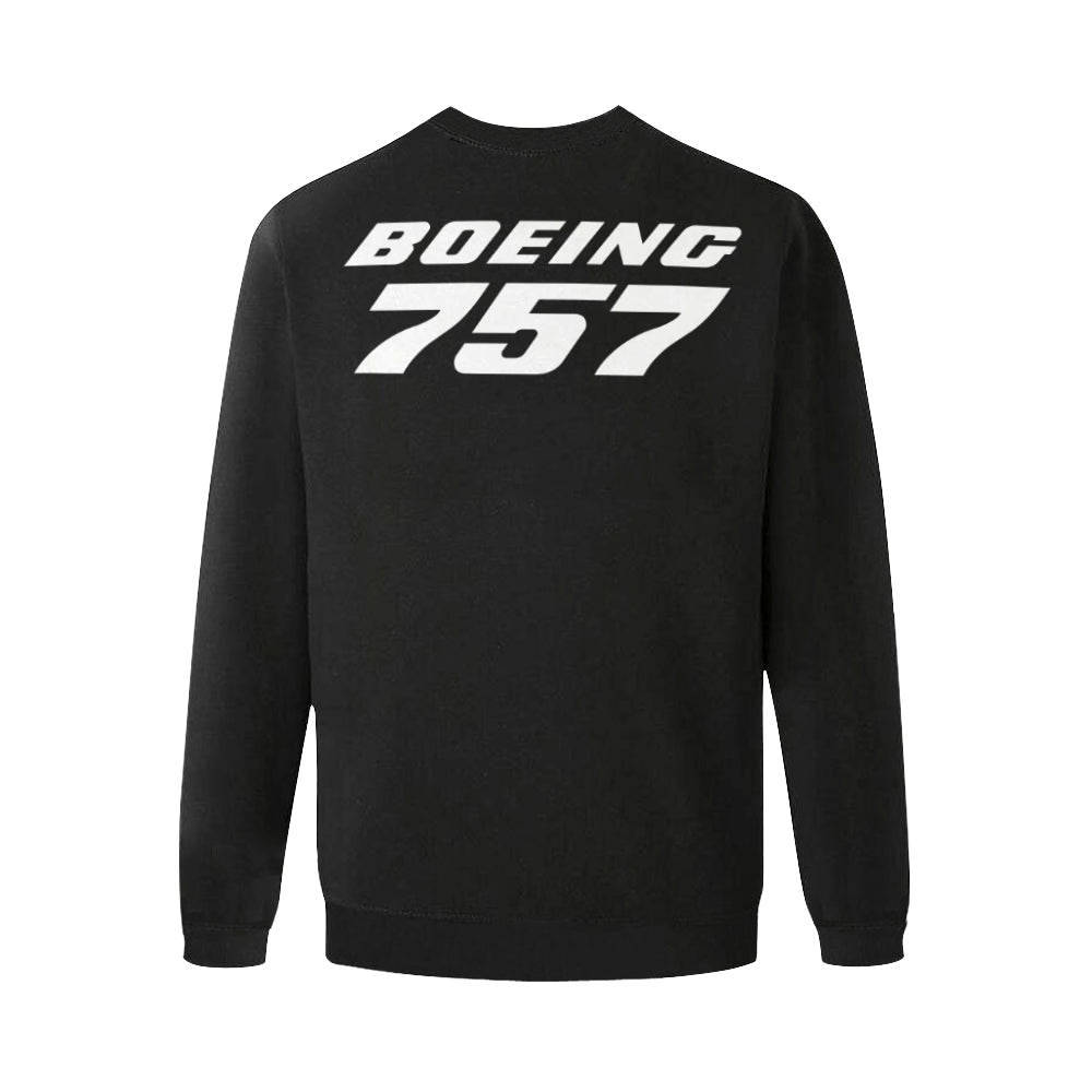 BOEING 757 Men's Oversized Fleece Crew Sweatshirt e-joyer