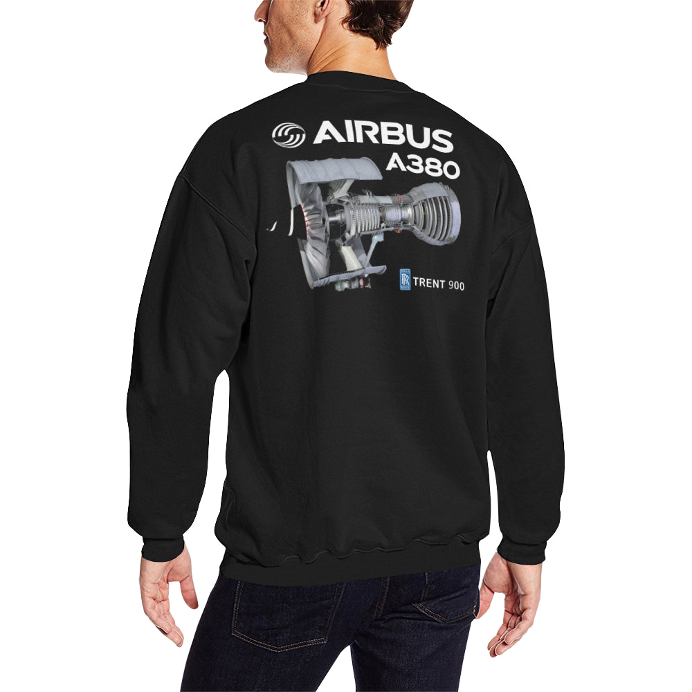AIRBUS 380 Men's Oversized Fleece Crew Sweatshirt e-joyer
