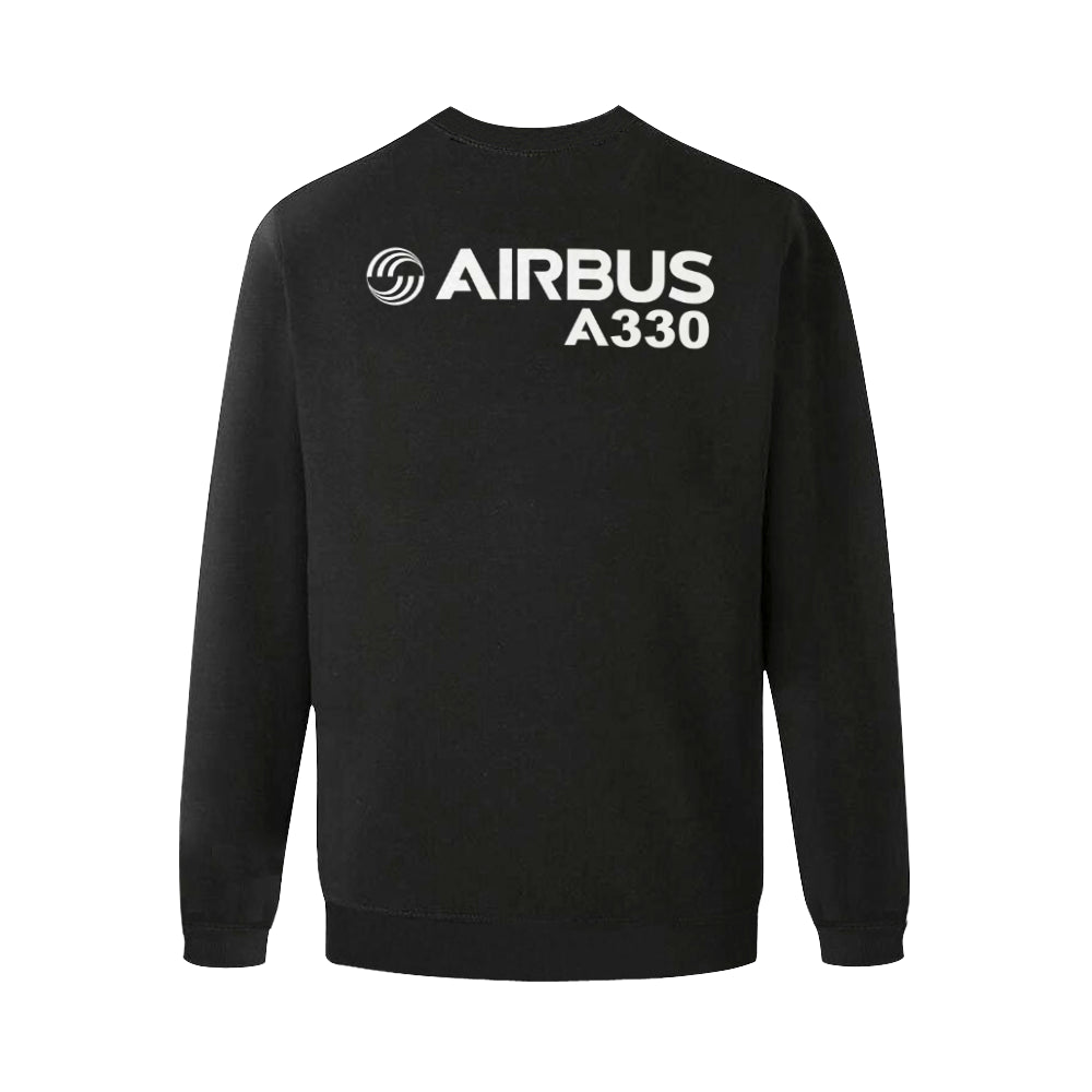 AIRBUS 330 Men's Oversized Fleece Crew Sweatshirt e-joyer