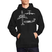 Thumbnail for AIRBUS 350 All Over Print  Hoodie Jacket e-joyer