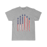Thumbnail for American Flag USA Airplane Jet Fighter T Shirt THE AV8R