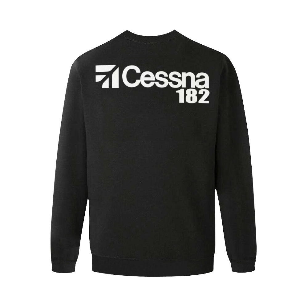 CESSNA - 182 Men's Oversized Fleece Crew Sweatshirt e-joyer