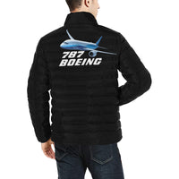 Thumbnail for BOEING - 787 Men's Stand Collar Padded Jacket e-joyer