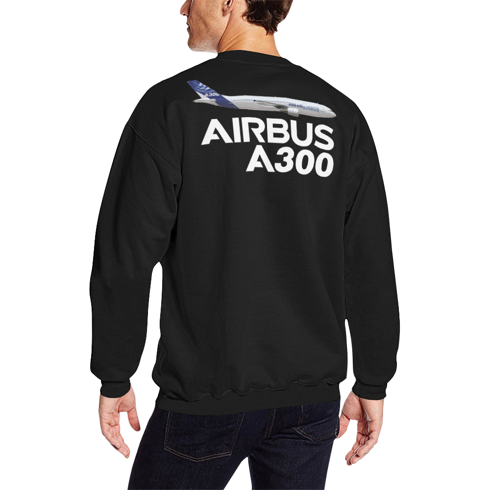 AIRBUS 300 Men's Oversized Fleece Crew Sweatshirt e-joyer