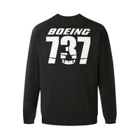 Thumbnail for Boeing 737 Men's Oversized Fleece Crew Sweatshirt e-joyer