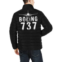 Thumbnail for BOEING 737 Men's Stand Collar Padded Jacket e-joyer