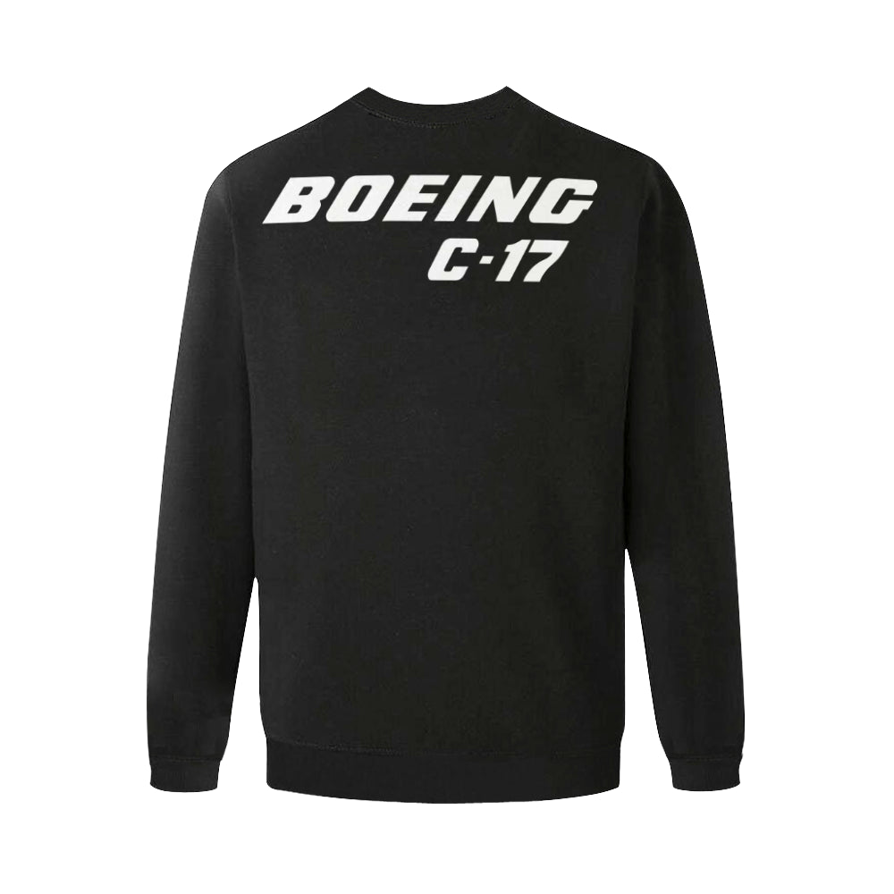 BOEING C-17 Men's Oversized Fleece Crew Sweatshirt e-joyer