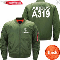 Thumbnail for AIRBUS A319 Ma-1 Bomber Jacket Flight Jacket Aviator Jacket THE AV8R
