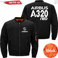 Thumbnail for AIRBUS A320NEO Ma-1 Bomber Jacket Flight Jacket Aviator Jacket THE AV8R