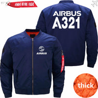 Thumbnail for AIRBUS A321 Ma-1 Bomber Jacket Flight Jacket Aviator Jacket THE AV8R