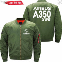 Thumbnail for AIRBUS A350XWB Ma-1 Bomber Jacket Flight Jacket Aviator Jacket THE AV8R