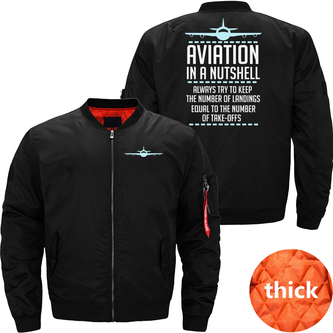 Aviation In A Nutshell Funny ATC Pilot Gift JACKET THE AV8R