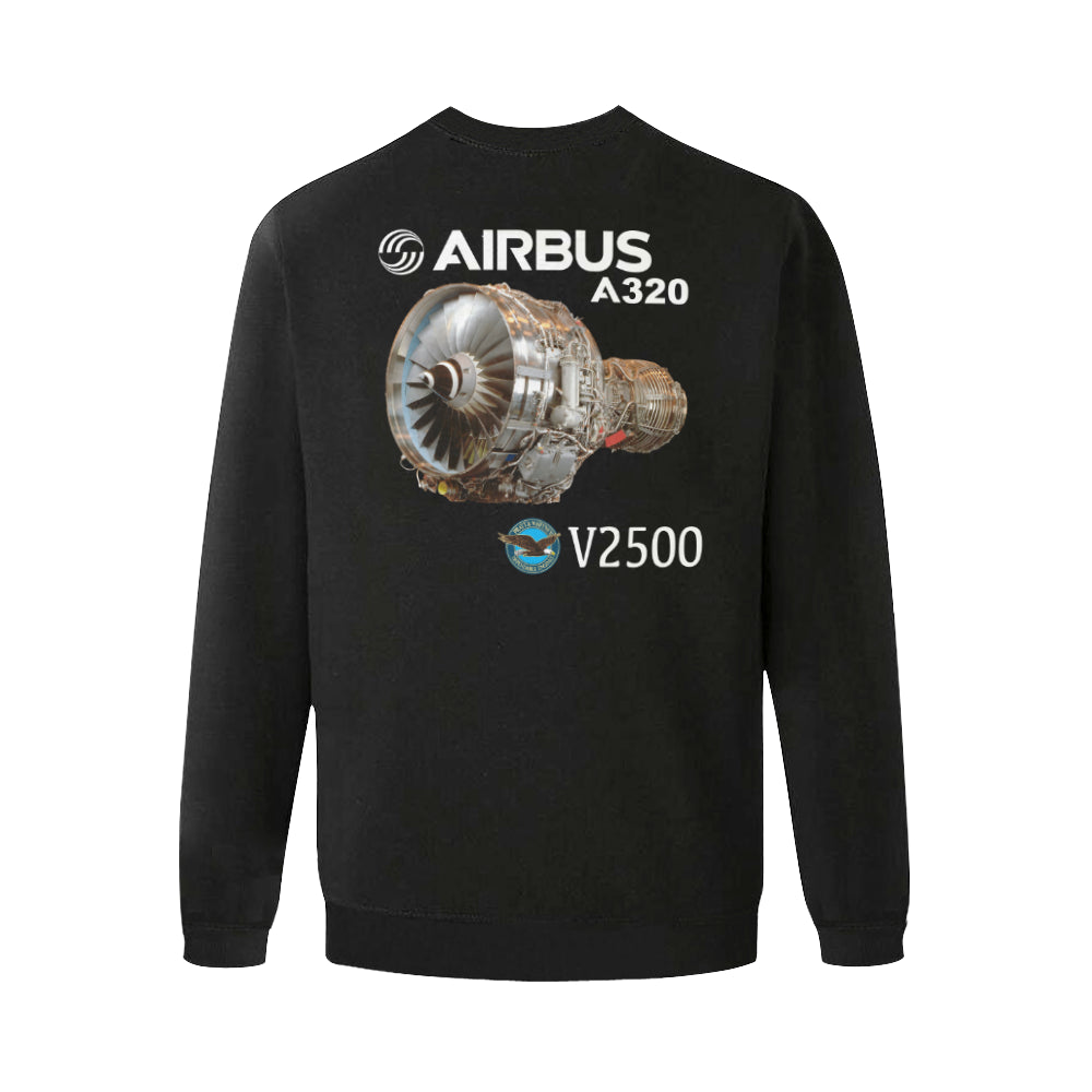 AIRBUS 320 Men's Oversized Fleece Crew Sweatshirt e-joyer