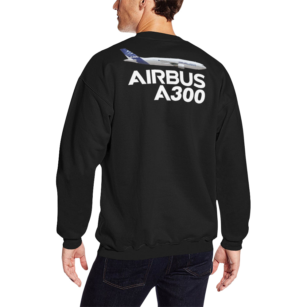 AIRBUS 300 Men's Oversized Fleece Crew Sweatshirt e-joyer