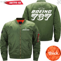 Thumbnail for Boeing  787 Ma-1 Bomber Jacket Flight Jacket Aviator Jacket THE AV8R