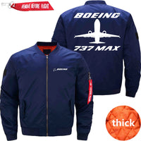 Thumbnail for Boeing 737 MAX Ma-1 Bomber Jacket Flight Jacket Aviator Jacket THE AV8R