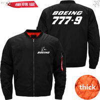 Thumbnail for Boeing 777-9 Ma-1 Bomber Jacket Flight Jacket Aviator Jack THE AV8R