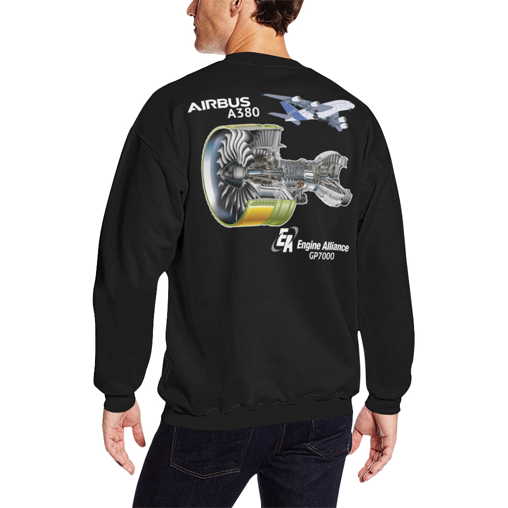 AIRBUS 380 Men's Oversized Fleece Crew Sweatshirt e-joyer
