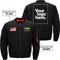 Thumbnail for CUSTOM FLAG, LOGO & NAME WITH BADGE DESIGNED - JACKET THE AV8R
