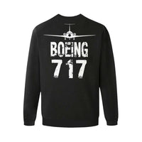 Thumbnail for BOEING 717 Men's Oversized Fleece Crew Sweatshirt e-joyer