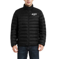 Thumbnail for Airbus A321 Men's Stand Collar Padded Jacket e-joyer