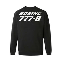 Thumbnail for BOEING 777-8 Men's Oversized Fleece Crew Sweatshirt e-joyer