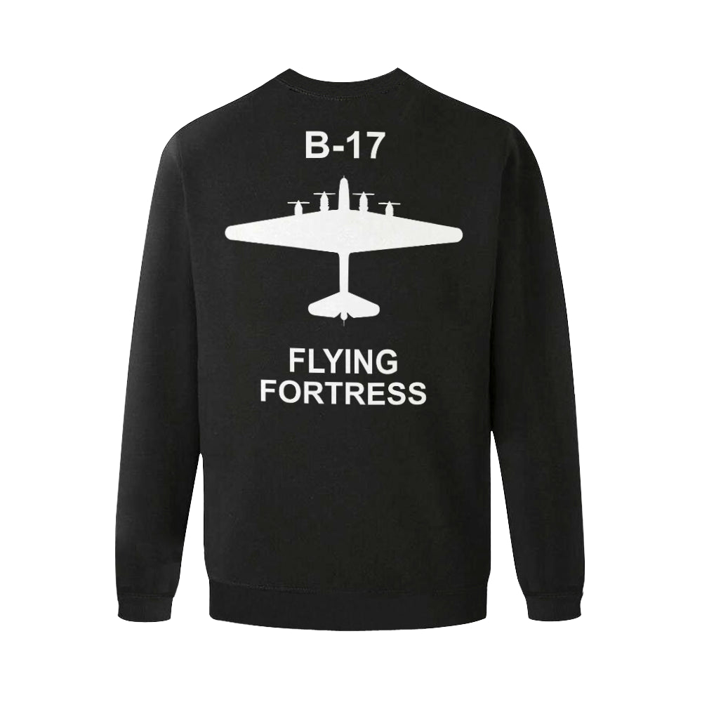 BOEING B-17 Men's Oversized Fleece Crew Sweatshirt e-joyer