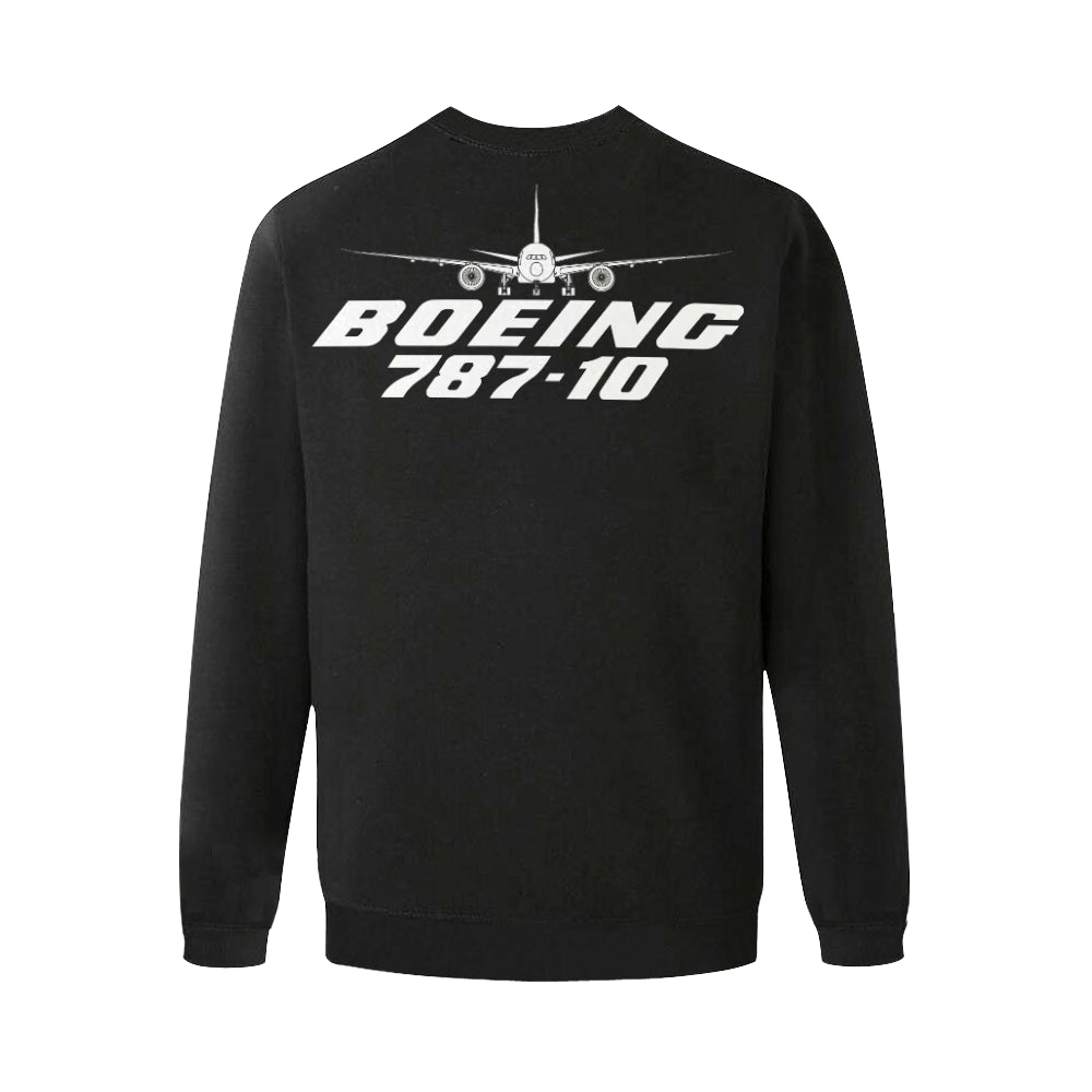 BOEING 787-10 Men's Oversized Fleece Crew Sweatshirt e-joyer