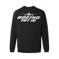 Thumbnail for BOEING 787-10 Men's Oversized Fleece Crew Sweatshirt e-joyer