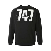 Thumbnail for BOEING 747 Men's Oversized Fleece Crew Sweatshirt e-joyer