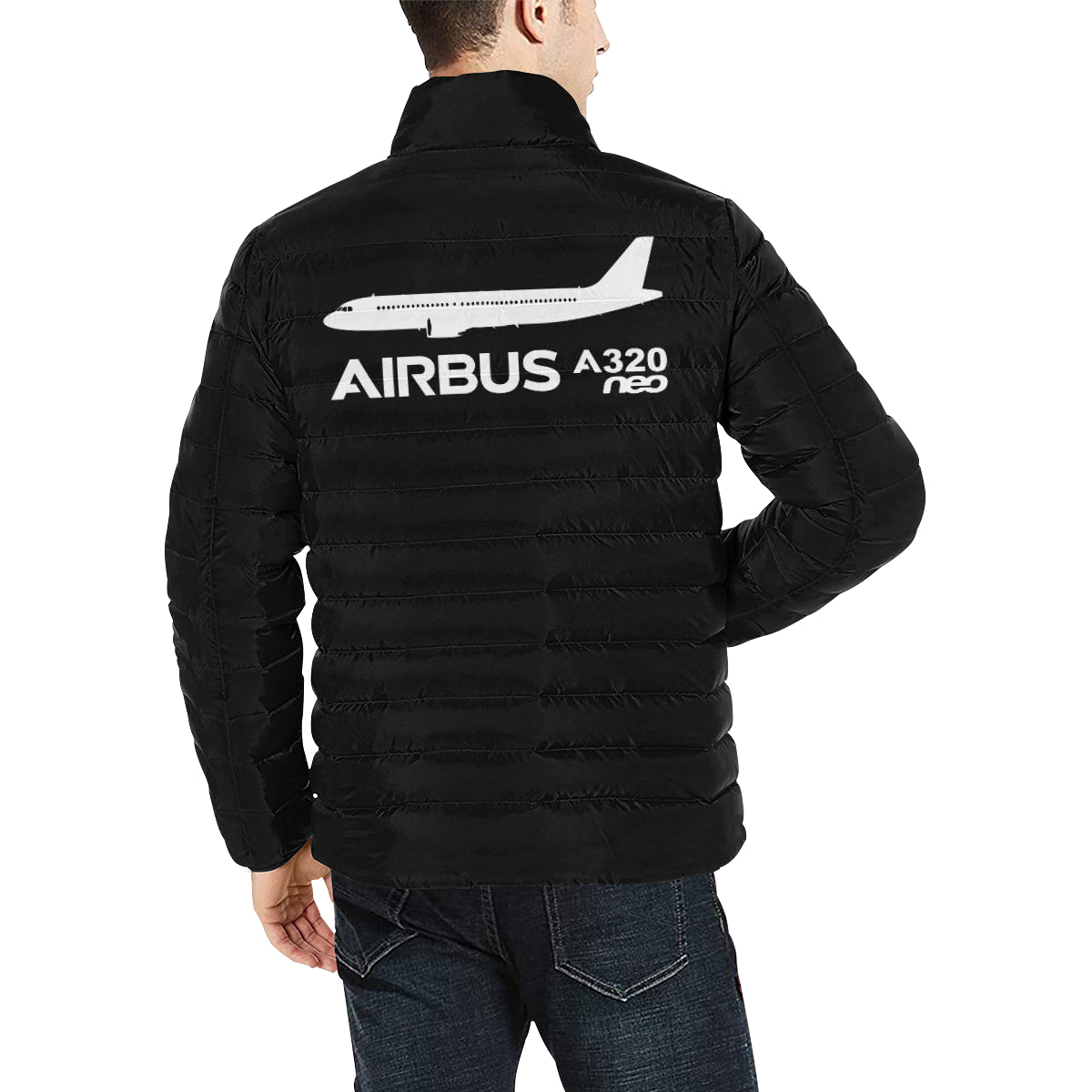 AIRBUS 320 Men's Stand Collar Padded Jacket e-joyer