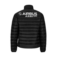 Thumbnail for Airbus A330 Men's Stand Collar Padded Jacket e-joyer