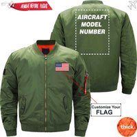 Thumbnail for FLAG WITH AIRCRAFT MODEL NUMBER - JACKET THE AV8R