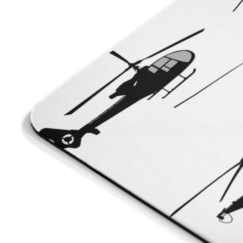 HELICOPTER BLACK  -  MOUSE PAD Printify