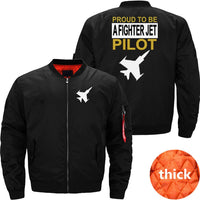 Thumbnail for proud fighter jet pilot airplane gift airplane JACKET THE AV8R