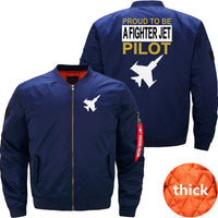 Thumbnail for proud fighter jet pilot airplane gift airplane JACKET THE AV8R
