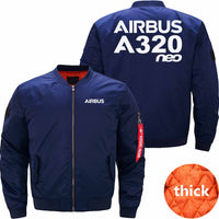 Thumbnail for AIRBUS A320 Ma-1 Bomber Jacket Flight Jacket Aviator Jacket THE AV8R