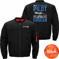 Thumbnail for Cool Pilot Design Quote I'm A Taildragger Pilot JACKET THE AV8R