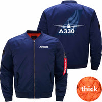 Thumbnail for AIRBUS A330 Ma-1 Bomber Jacket Flight Jacket Aviator Jacket THE AV8R