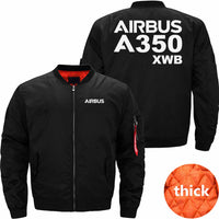 Thumbnail for AIRBUS A350 XWB Ma-1 Bomber Jacket Flight Jacket Aviator Jacket THE AV8R