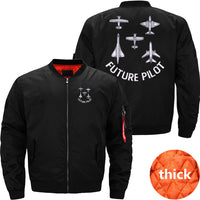 Thumbnail for Future Pilot Fighter Jet Aircraft Airplane JACKET THE AV8R